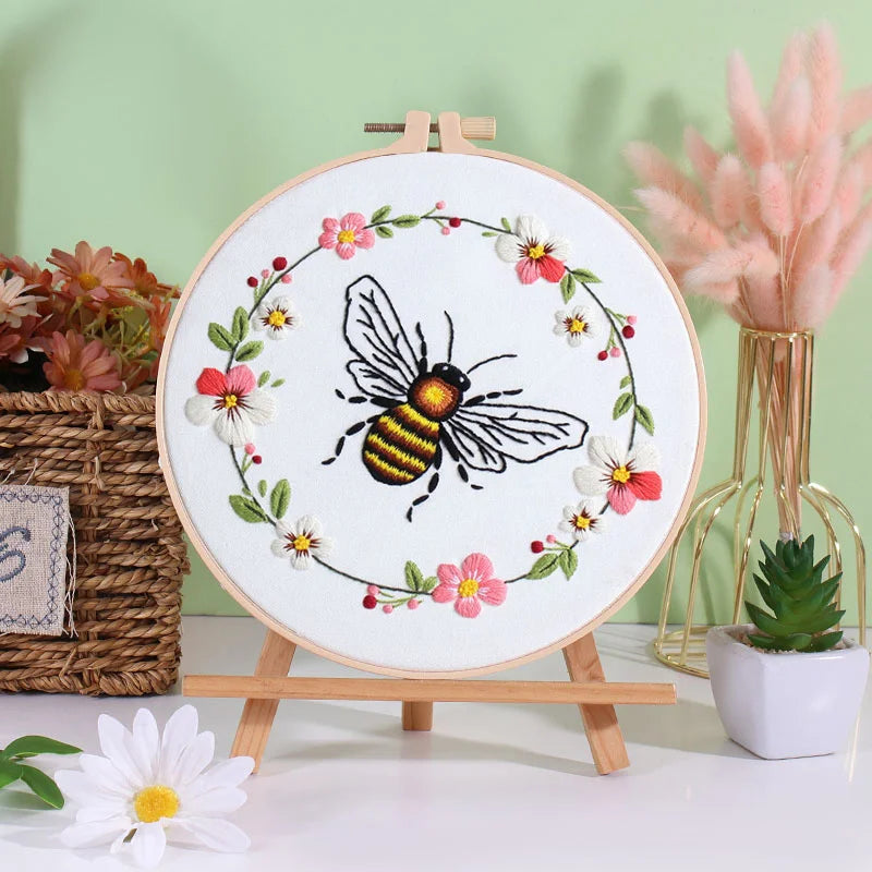 DIY Bee Embroidery Kit