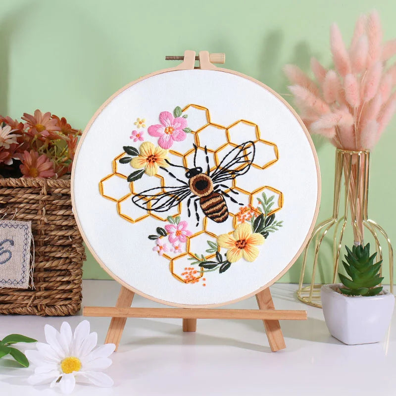 DIY Bee Embroidery Kit
