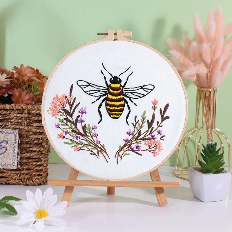 DIY Bee Embroidery Kit