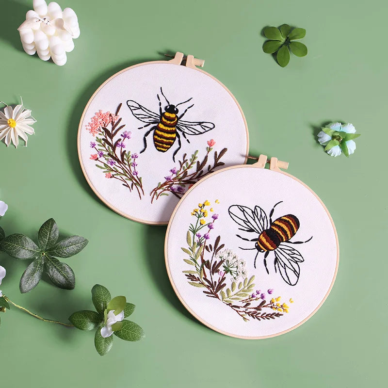 DIY Bee Embroidery Kit