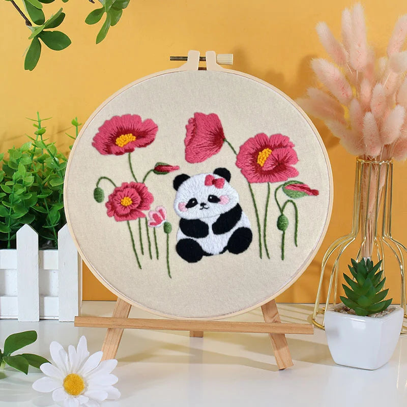 Panda Delight Embroidery Kit