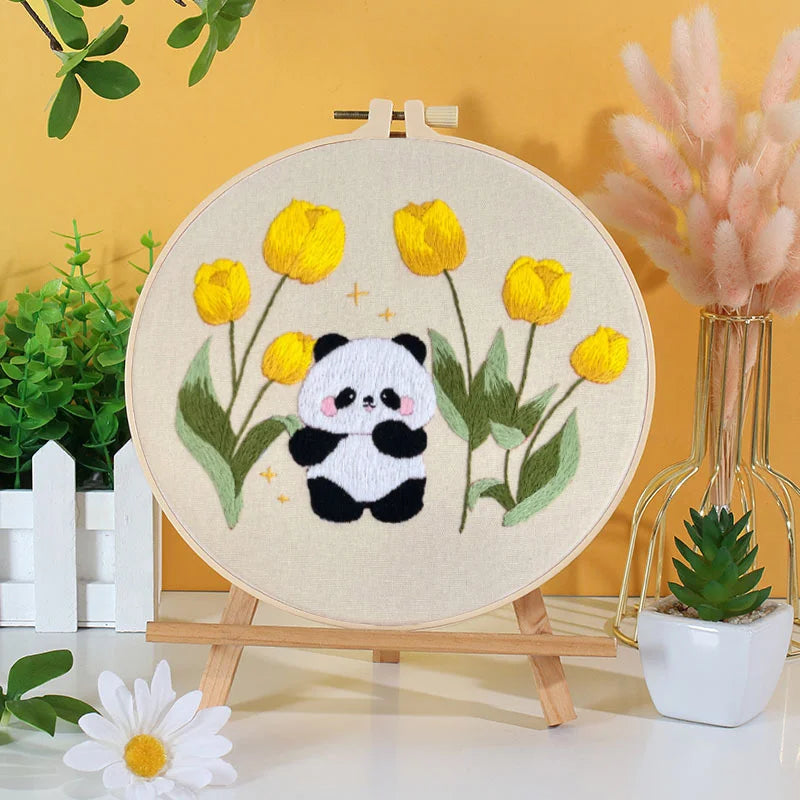Panda Delight Embroidery Kit