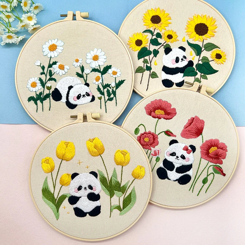Panda Delight Embroidery Kit
