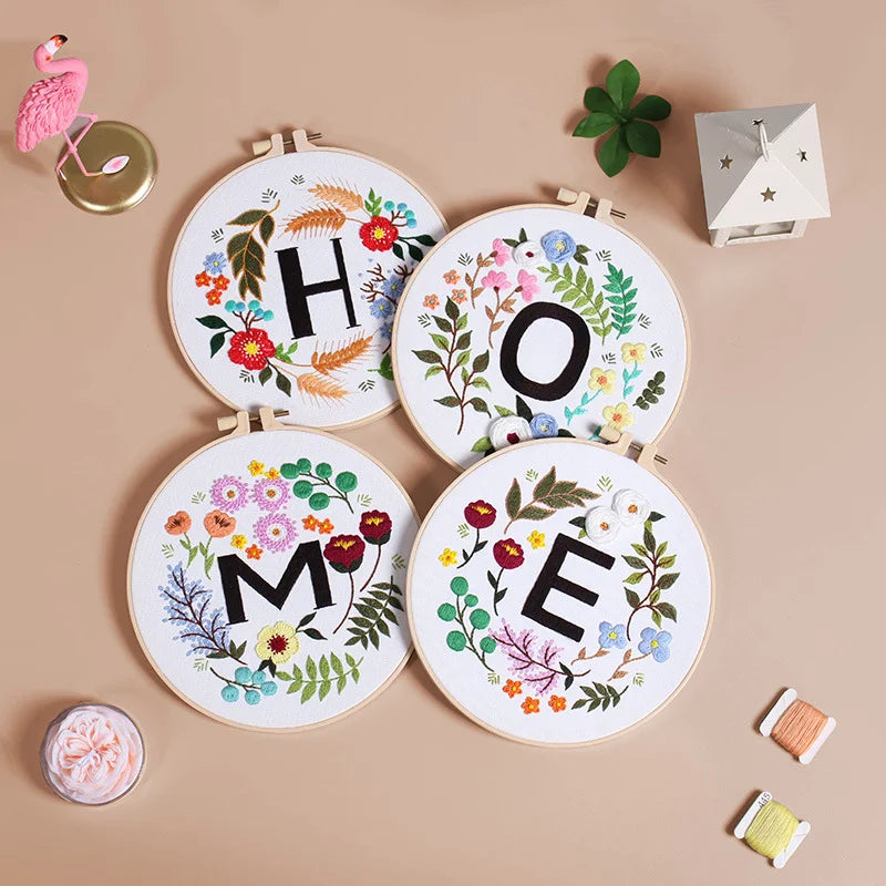 Love and home letters -Themed DIY Embroidery Kits