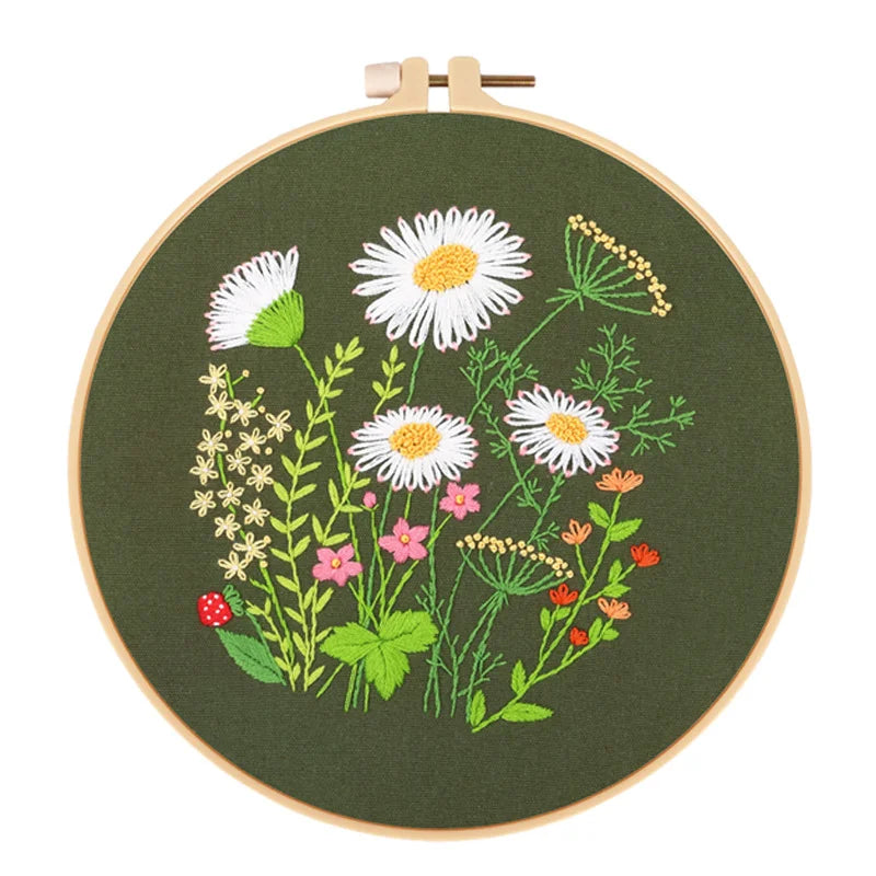Forest flowers and plants -Themed DIY Embroidery Kits