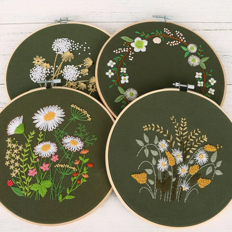 Forest flowers and plants -Themed DIY Embroidery Kits