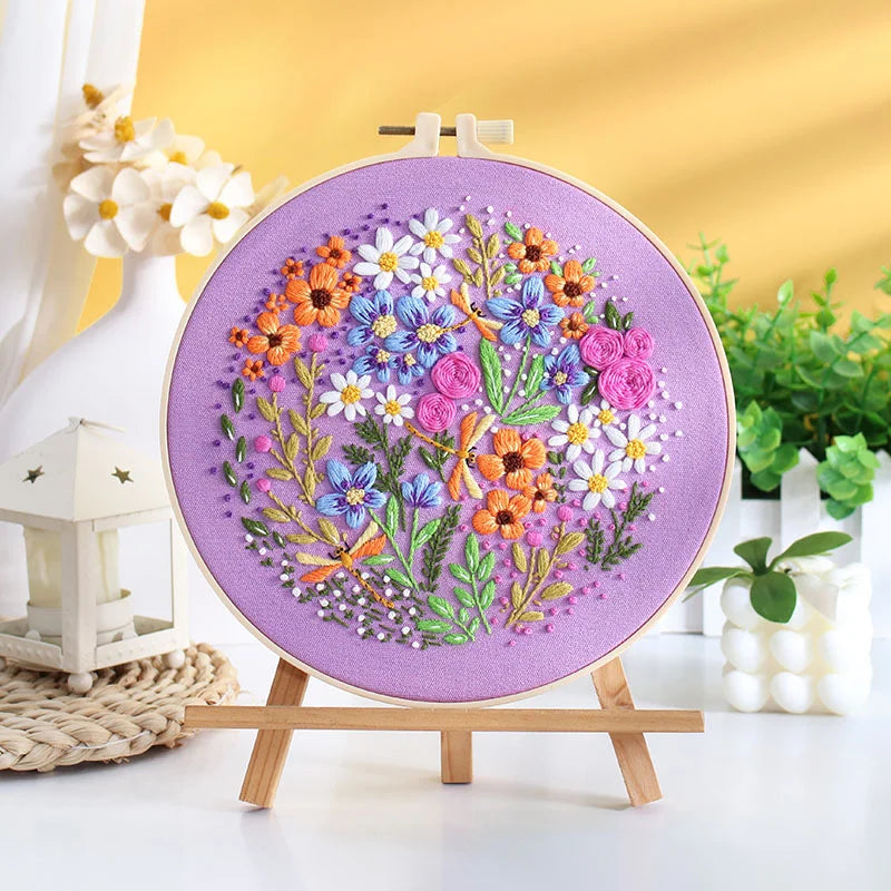 Blooming Garden -Themed DIY Embroidery Kits