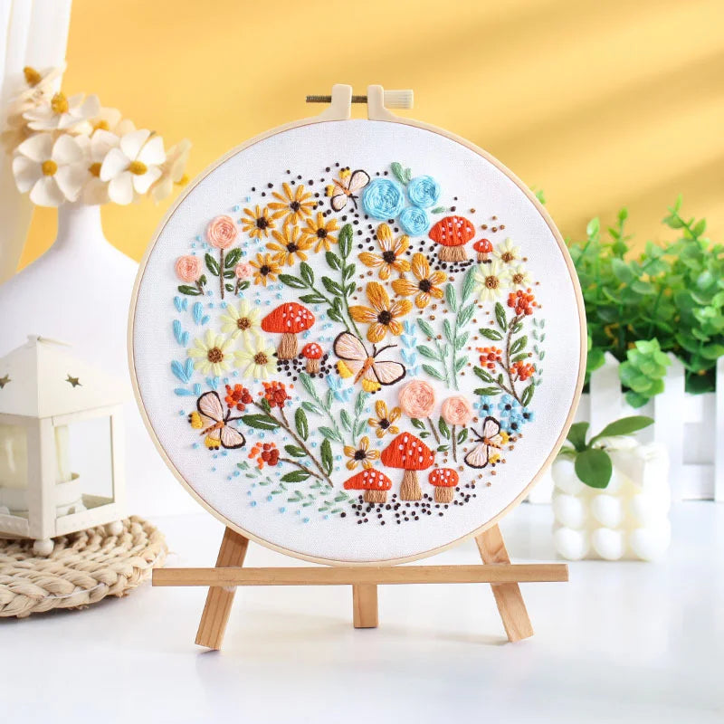 Blooming Garden -Themed DIY Embroidery Kits
