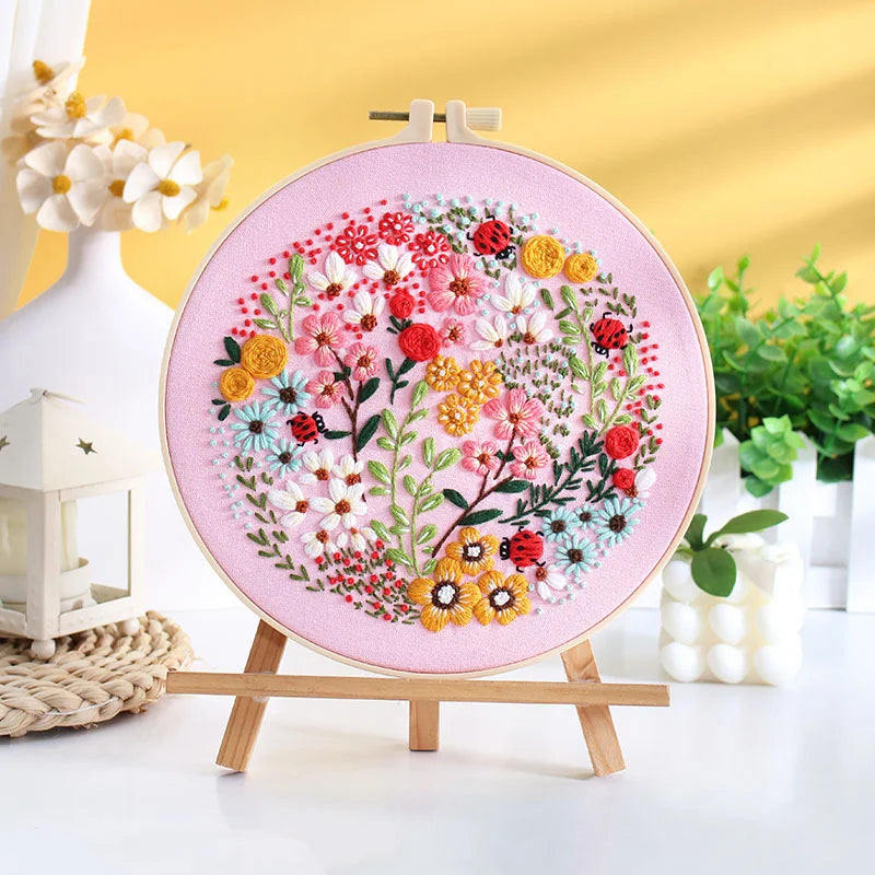 Blooming Garden -Themed DIY Embroidery Kits