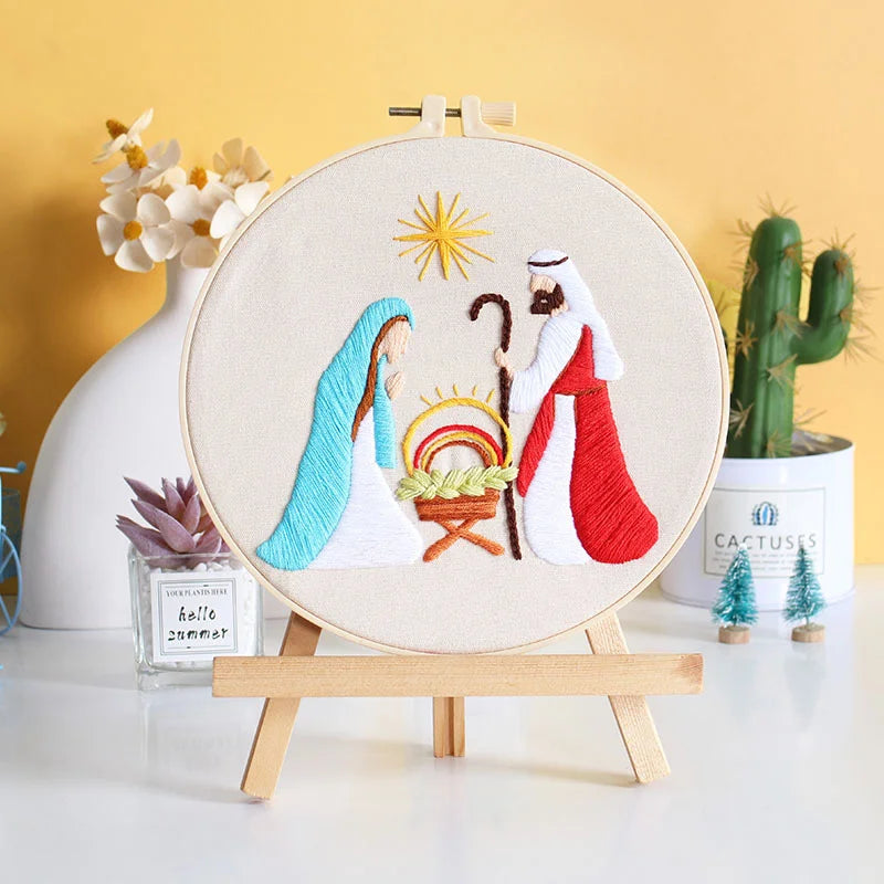 Nativity Scene -Themed DIY Embroidery Kits