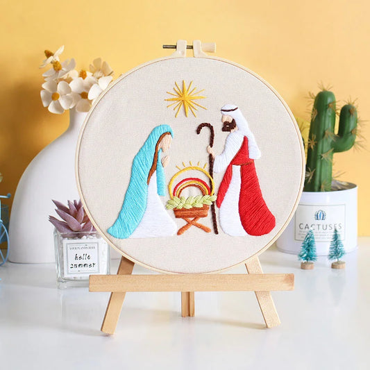 Nativity Scene -Themed DIY Embroidery Kits