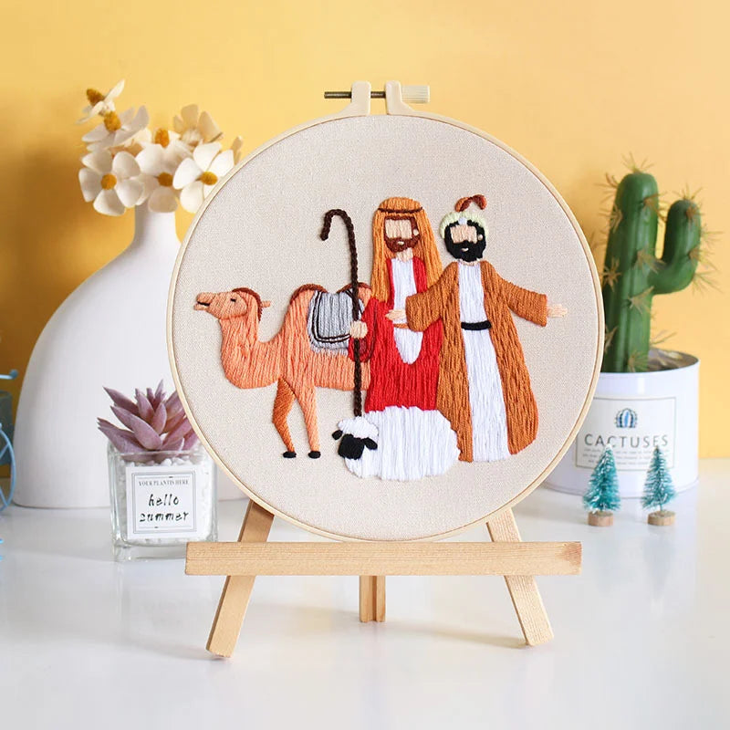 Nativity Scene -Themed DIY Embroidery Kits