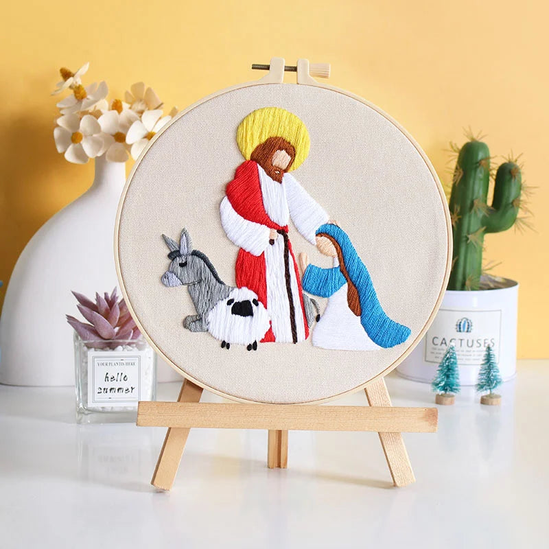 Nativity Scene -Themed DIY Embroidery Kits