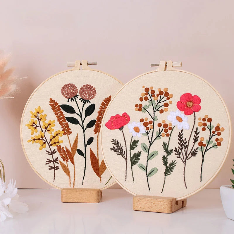 Flowers -Themed DIY Embroidery Kits