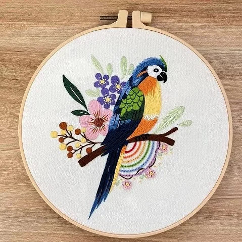 Bird Floral Collection Embroidery Kits