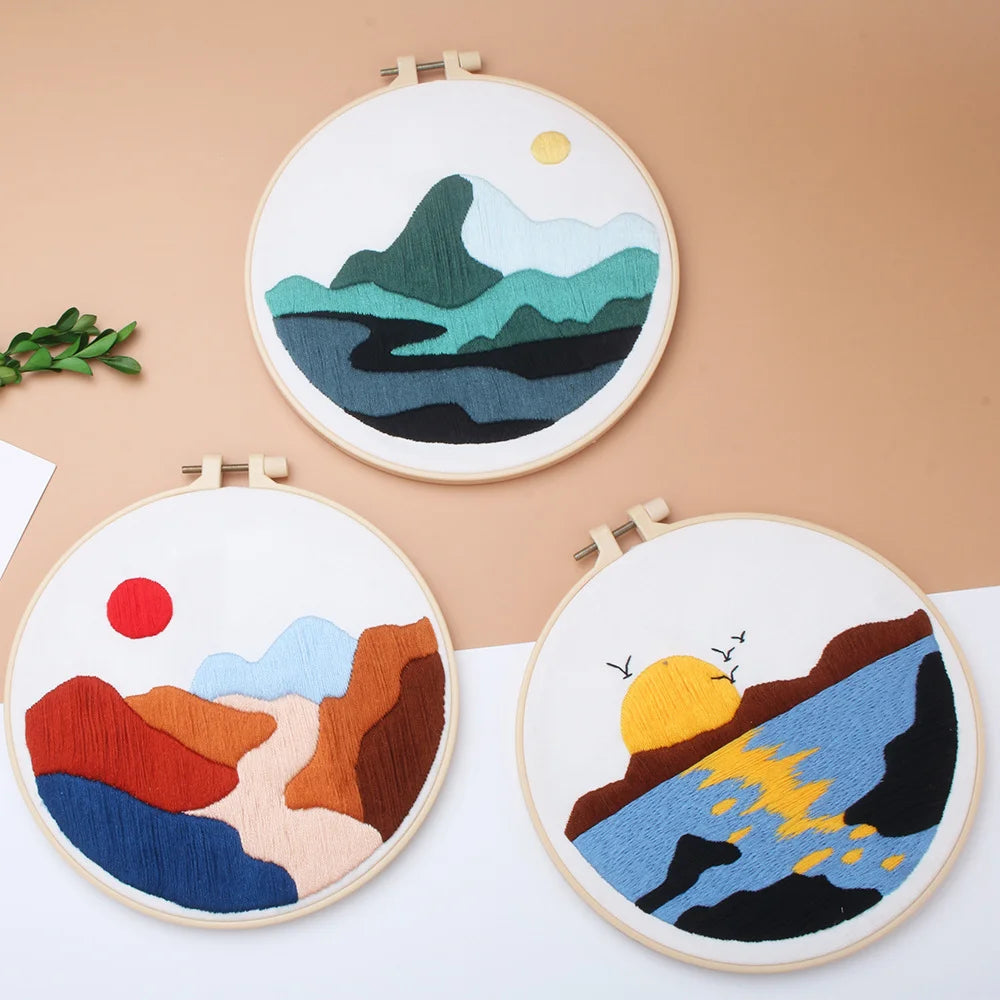 Landscape Collection Embroidery Kits