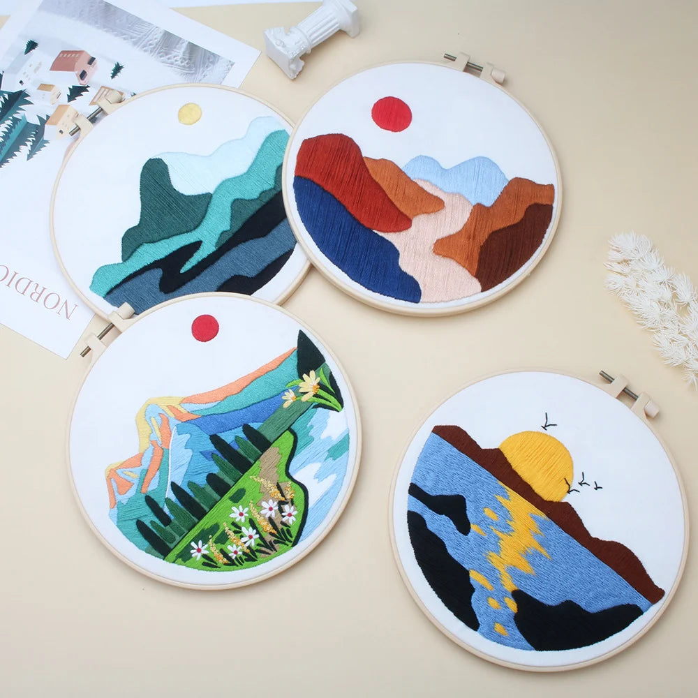 Landscape Collection Embroidery Kits