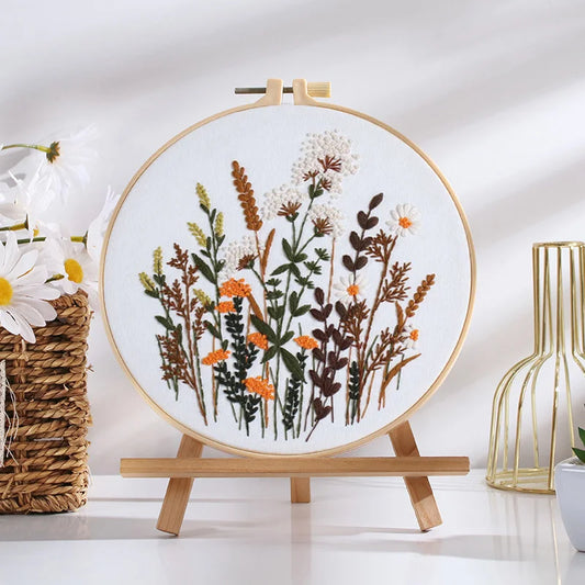 Blooming Wildflowers Embroidery Kit