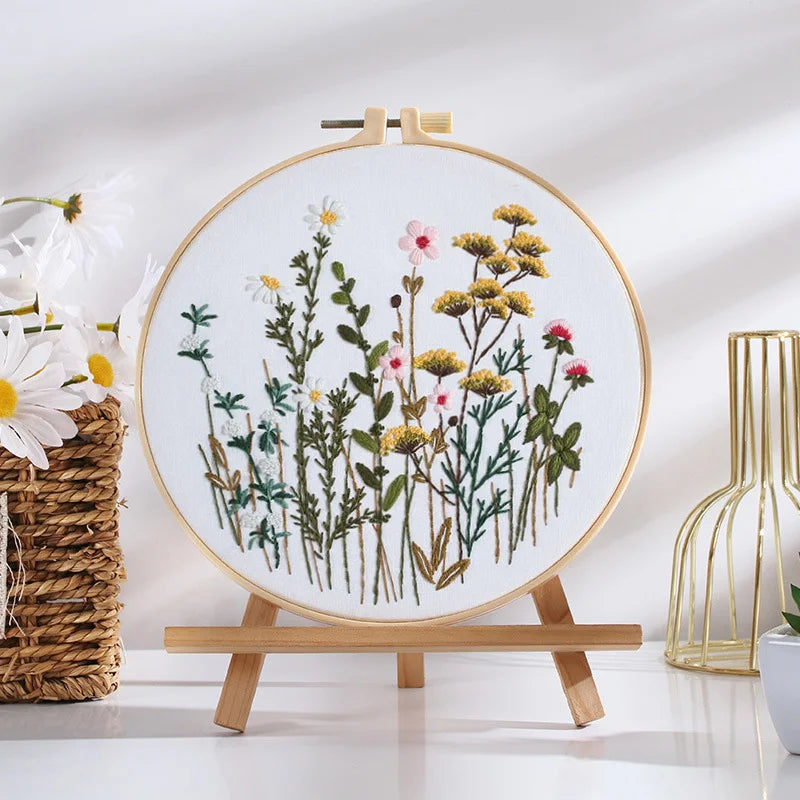 Blooming Wildflowers Embroidery Kit