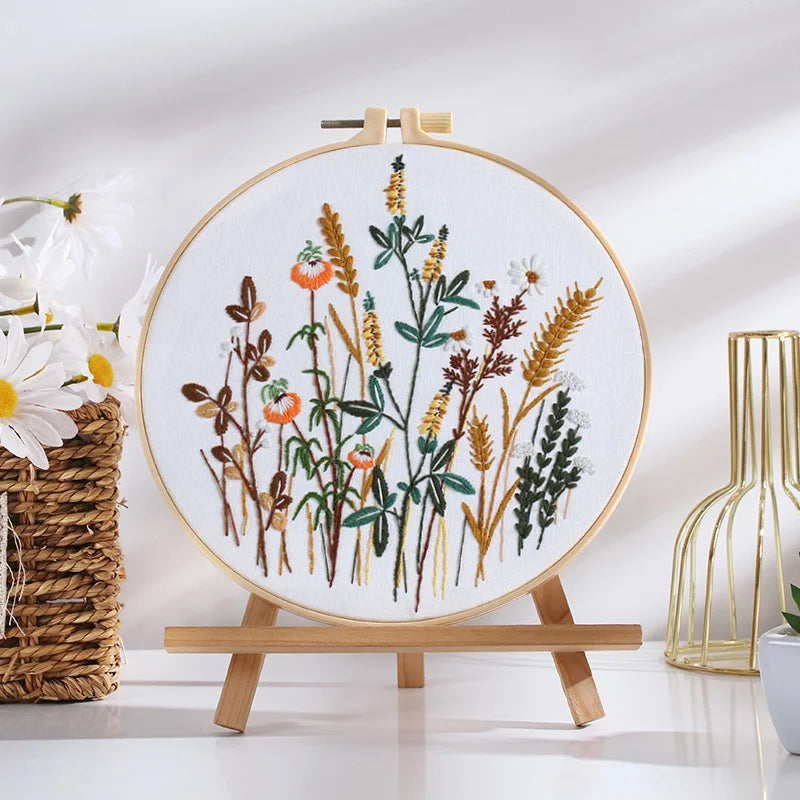 Blooming Wildflowers Embroidery Kit