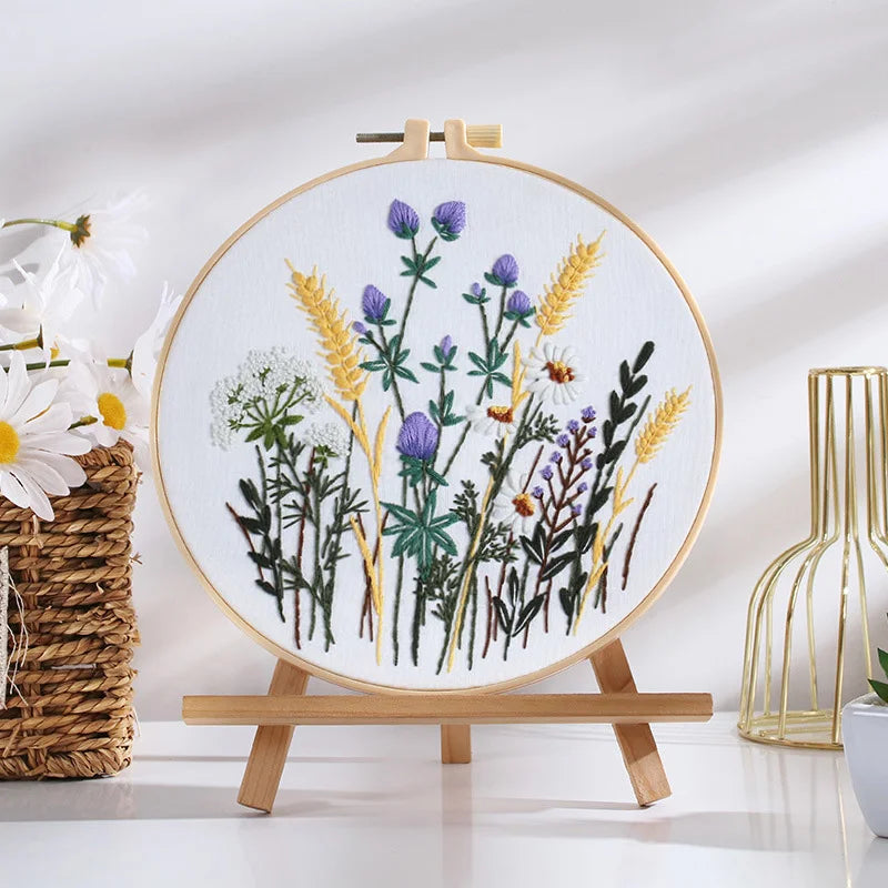 Blooming Wildflowers Embroidery Kit