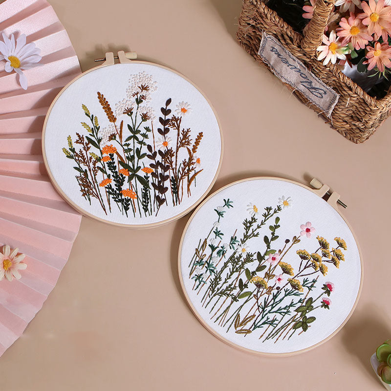 Blooming Wildflowers Embroidery Kit
