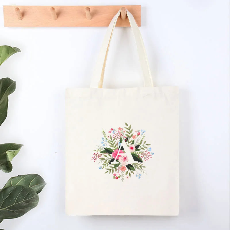 Alphabet Letter Flower Monogram Embroidery Kit A