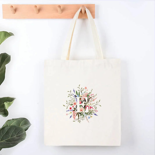 Alphabet Letter Flower Monogram Embroidery Kit E