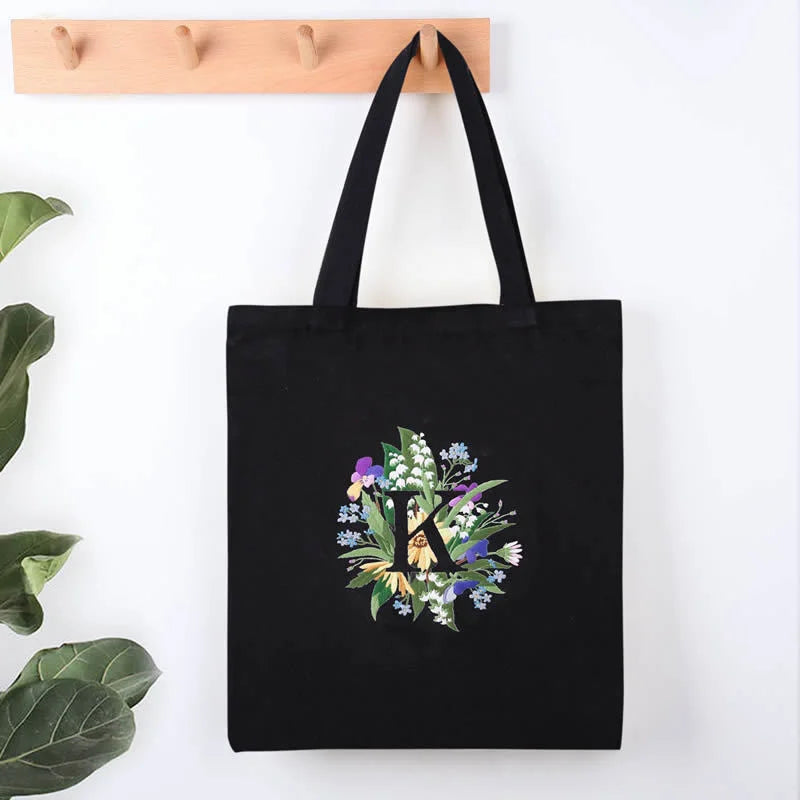 Alphabet Letter Flower Monogram Embroidery Kit K