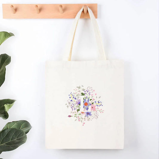 Alphabet Letter Flower Monogram Embroidery Kit L