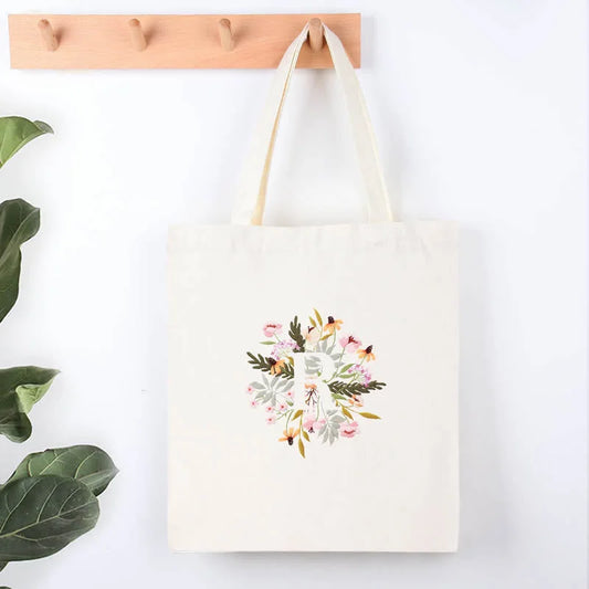 Alphabet Letter Flower Monogram Embroidery Kit R