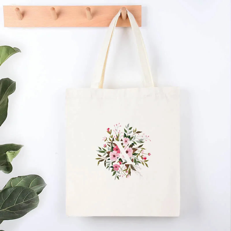 Alphabet Letter Flower Monogram Embroidery Kit X