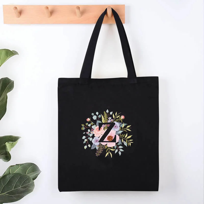 Alphabet Letter Flower Monogram Embroidery Kit Z