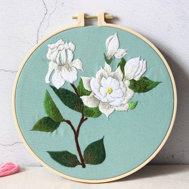 Floral DIY Hand-Embroidery Kit