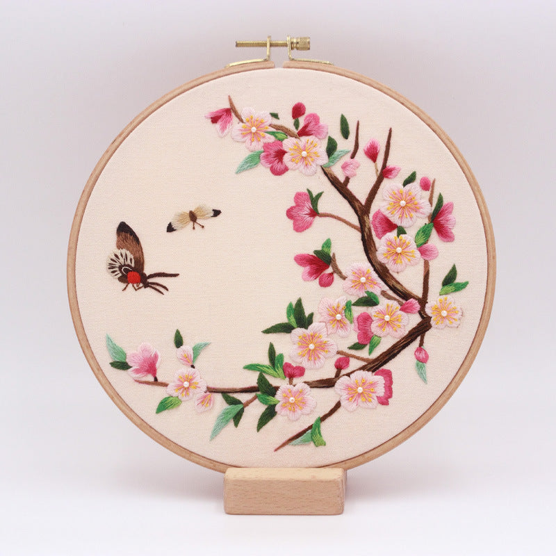 Bird Tree Deer Plum Flower Embroidery Kit