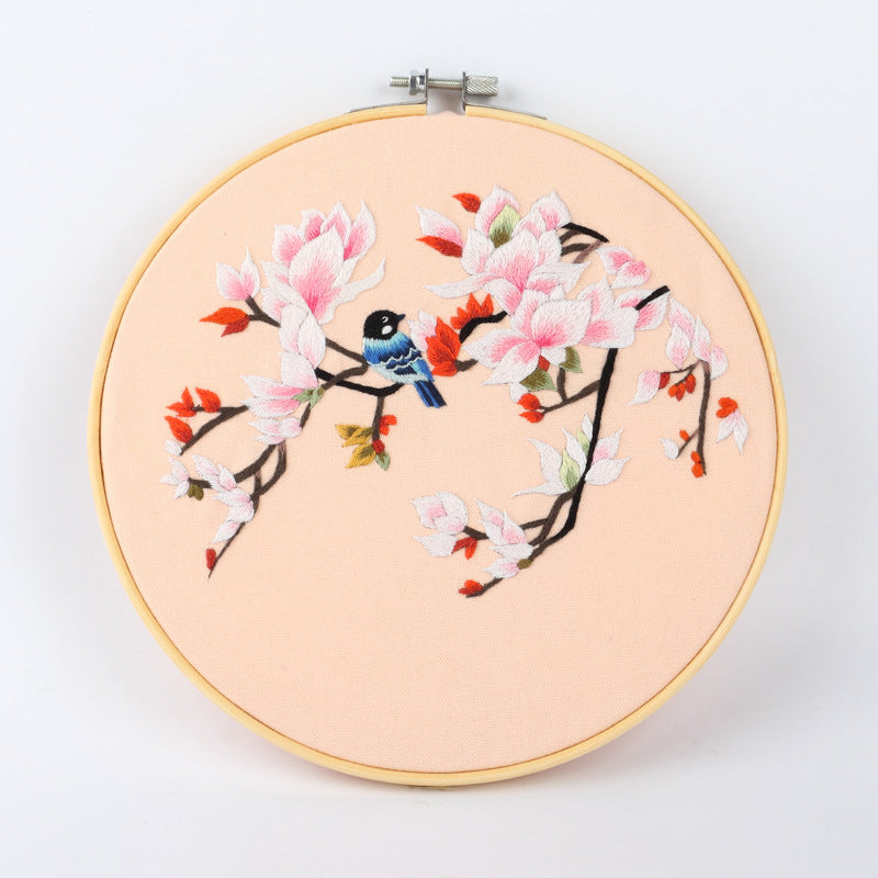 Bird Tree Deer Plum Flower Embroidery Kit