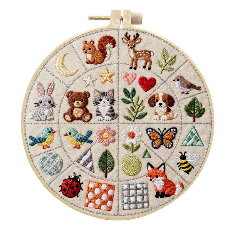 Embroidery DIY Animal Craft Fabric Material Kit