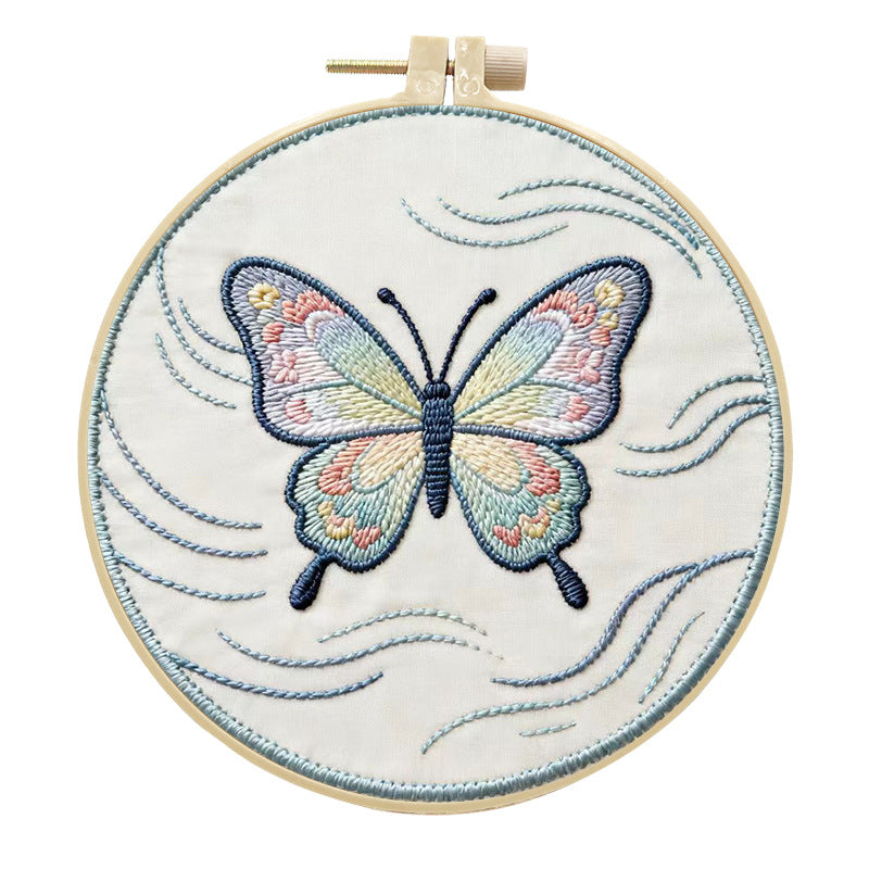 Embroidery DIY Butterfly Handmade Fabric Craft Kit