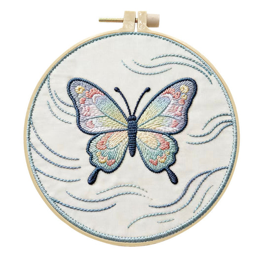 Embroidery DIY Butterfly Handmade Fabric Craft Kit