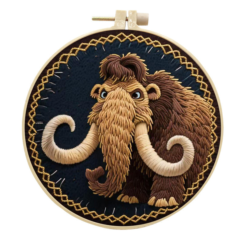 DIY Mammoth Embroidery Craft Kit