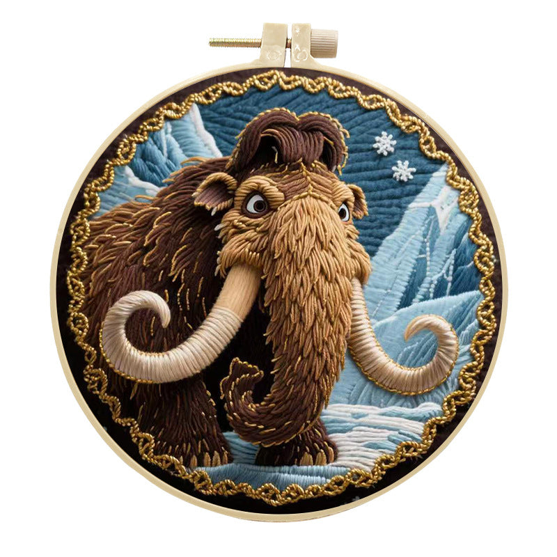 DIY Mammoth Embroidery Craft Kit