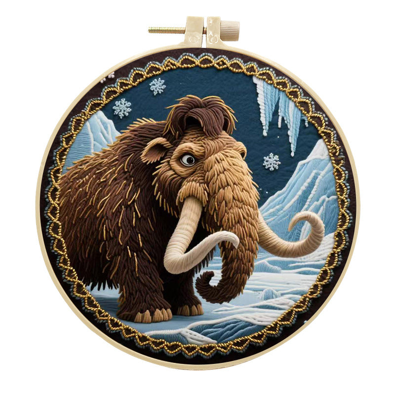 DIY Mammoth Embroidery Craft Kit