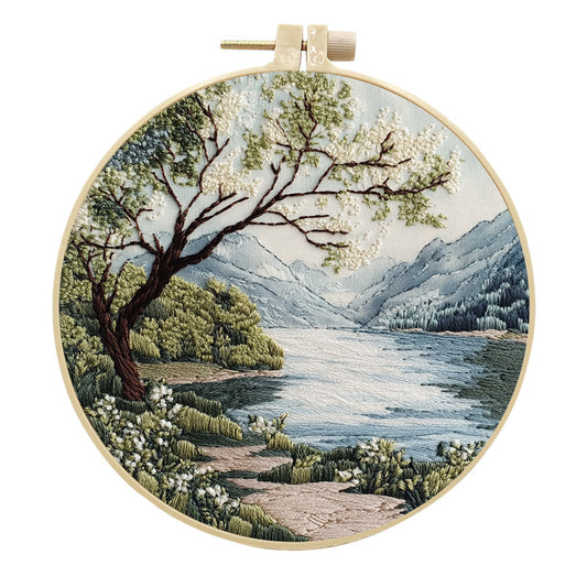 Embroidered Landscape Handmade Fabric Craft Kit