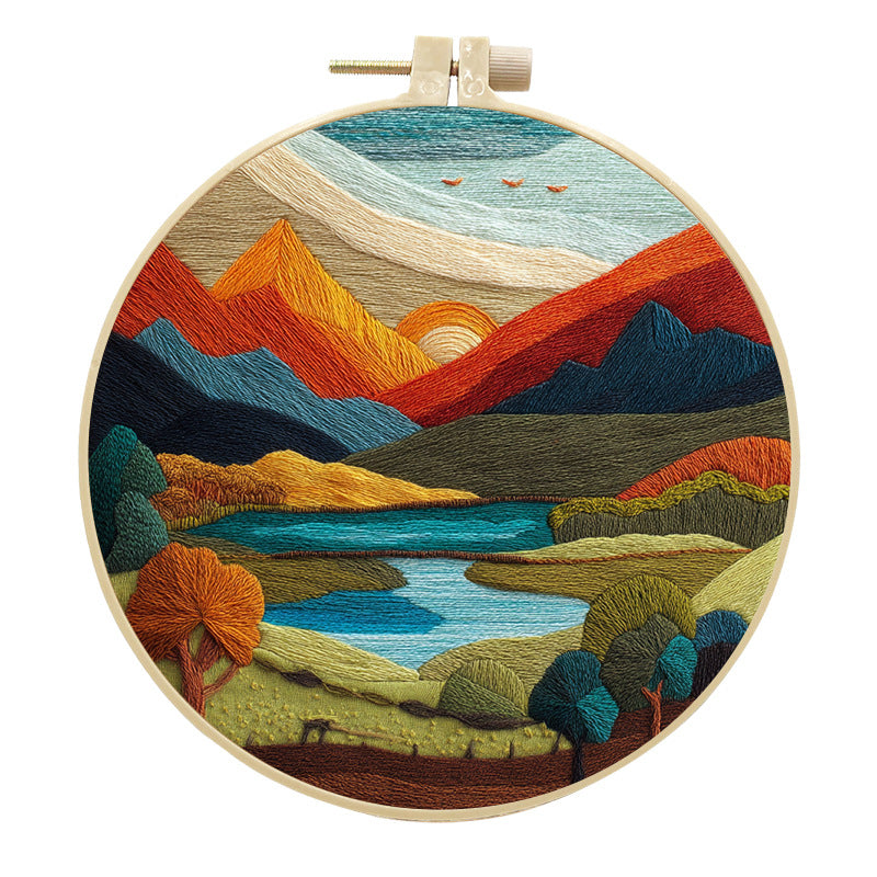 DIY Mountain and River Handcrafted Fabric Craft Kit