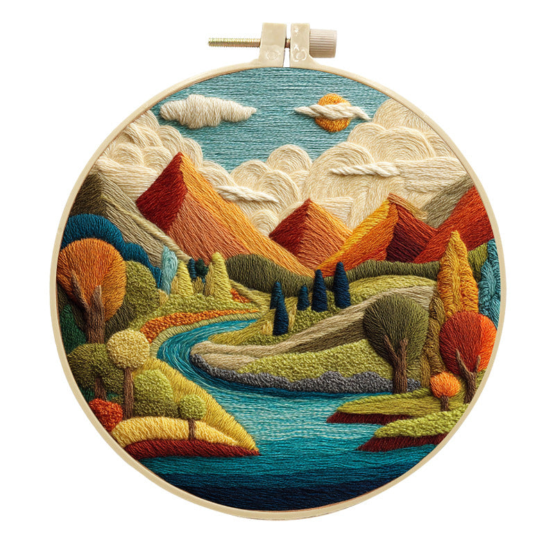 DIY Mountain and River Handcrafted Fabric Craft Kit