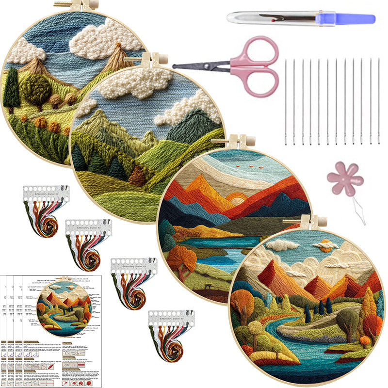 DIY Mountain and River Handcrafted Fabric Craft Kit