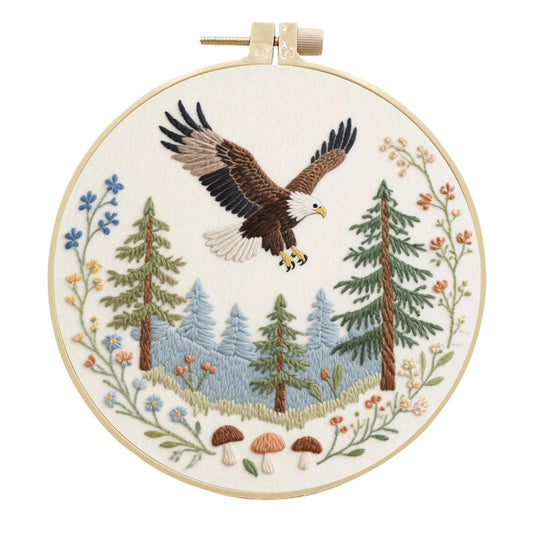 DIY Embroidery Eagle Handmade Fabric Craft Kit