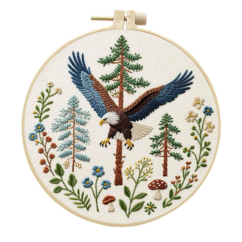 DIY Embroidery Eagle Handmade Fabric Craft Kit