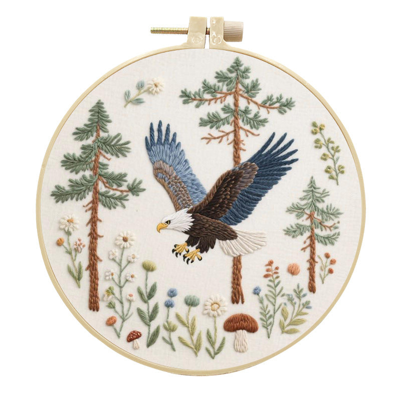 DIY Embroidery Eagle Handmade Fabric Craft Kit