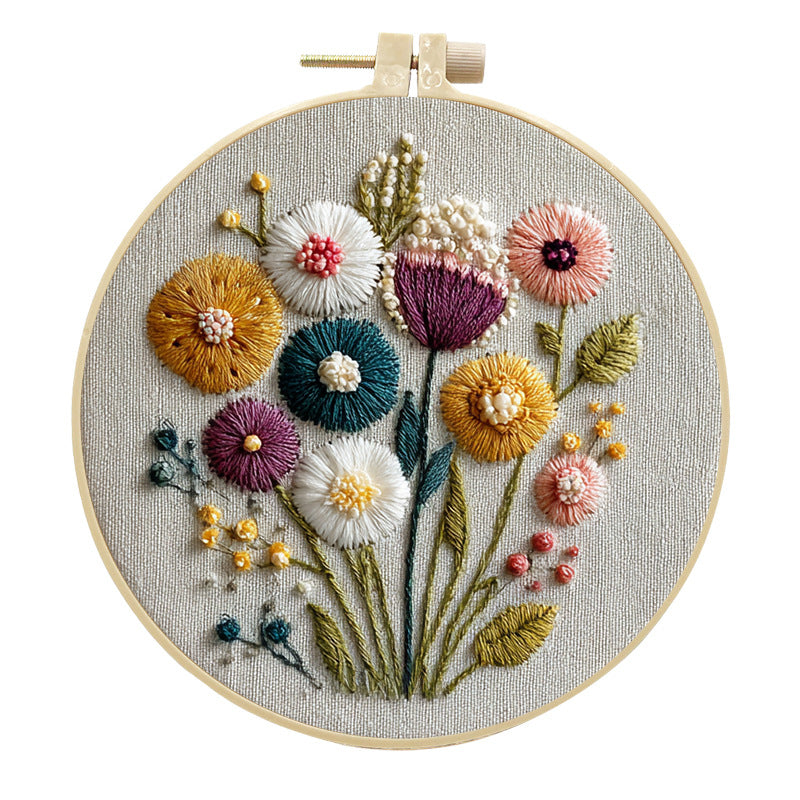 Embroidery DIY Handmade Bouquet Craft Kit